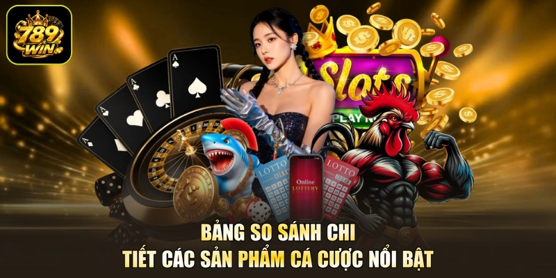 Bảng so sánh chi tiết các sản phẩm cá cược nổi bật